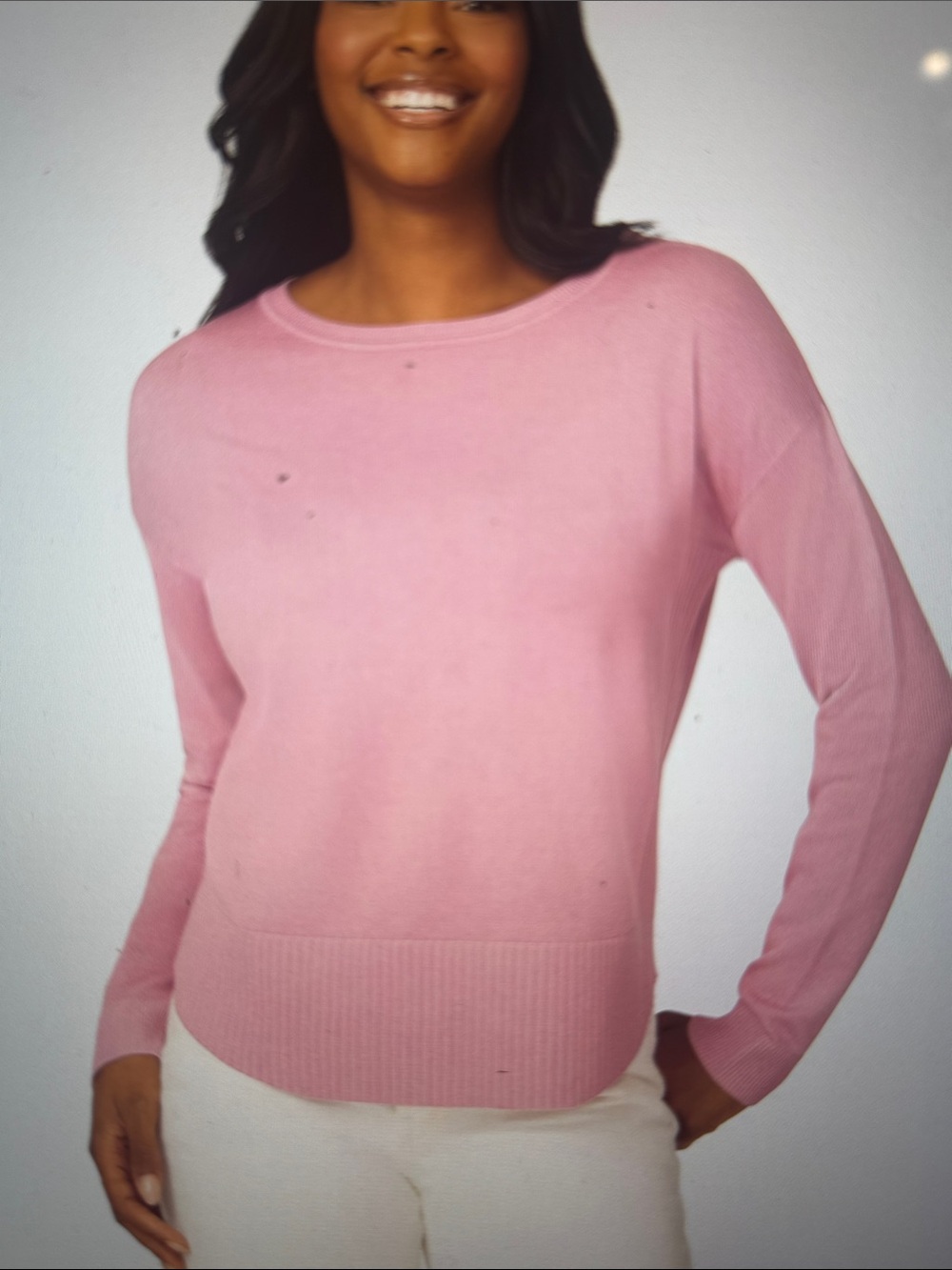 Melissa Paige Women's Round Hem Pull-On Sweater